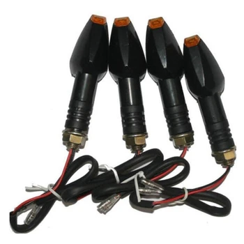 

4PCS Motorcycle Turn Signal Lights Universal LED Rear Turn Signals Lights Bulbs Fit for Kawasaki Honda Yamaha Suzuki Duka