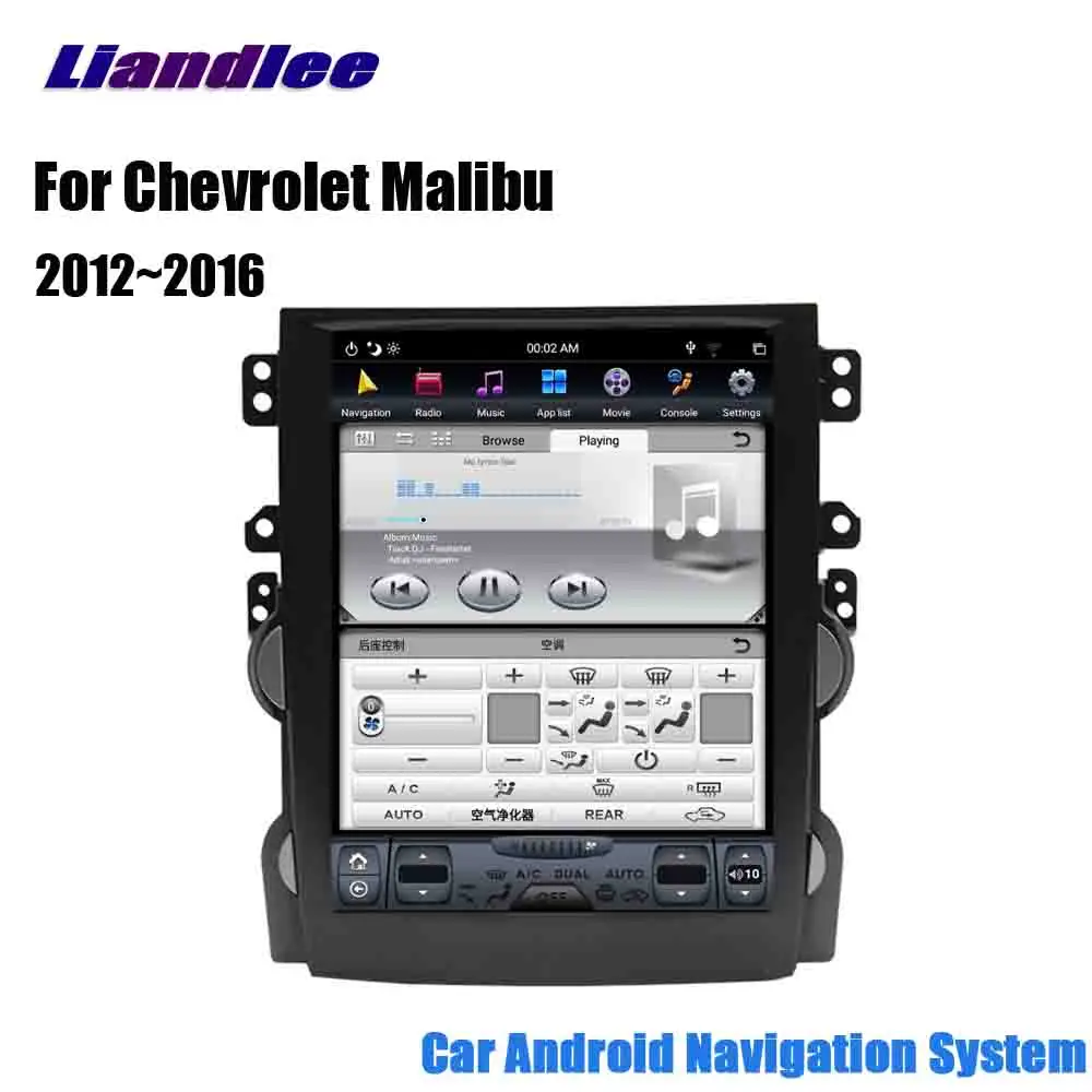 Liandlee Android для Chevrolet Malibu 2012~ стерео автомобильный Tesla вертикальный экран Carplay BT gps-навигатор карта камера медиа - Цвет: machine