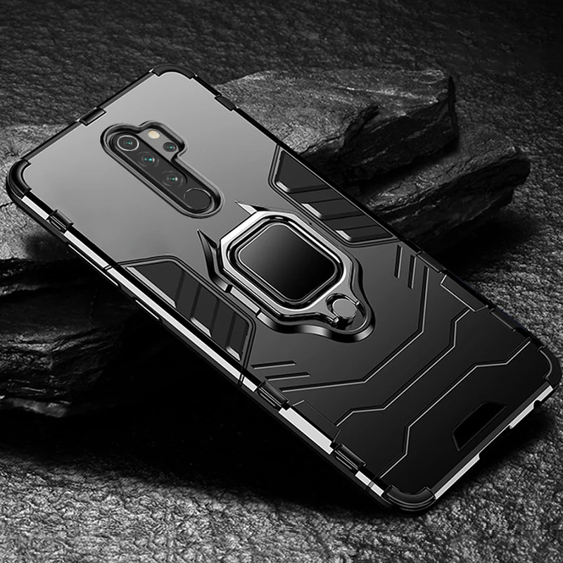 Чехол-кольцо для xiaomi redmi note 8 Pro, чехол, роскошный противоударный бампер, деловой чехол для телефона для xiami redmi note 8 7 note7, чехол