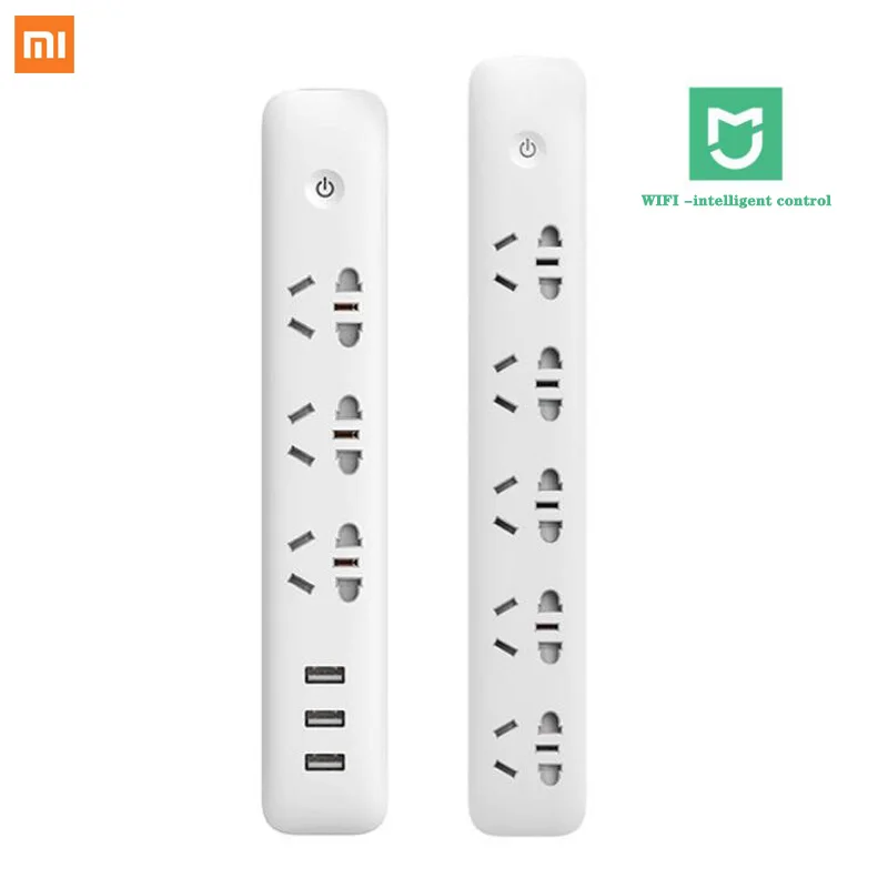 

Xiaomi MI Home WIFI Smart Socket Plug Household Extension Cable Power Board USB Fast Charging 2500W 10A 250V