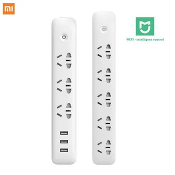 

Xiaomi MI Home WIFI Smart Socket Plug Household Extension Cable Power Board USB Fast Charging 2500W 10A 250V