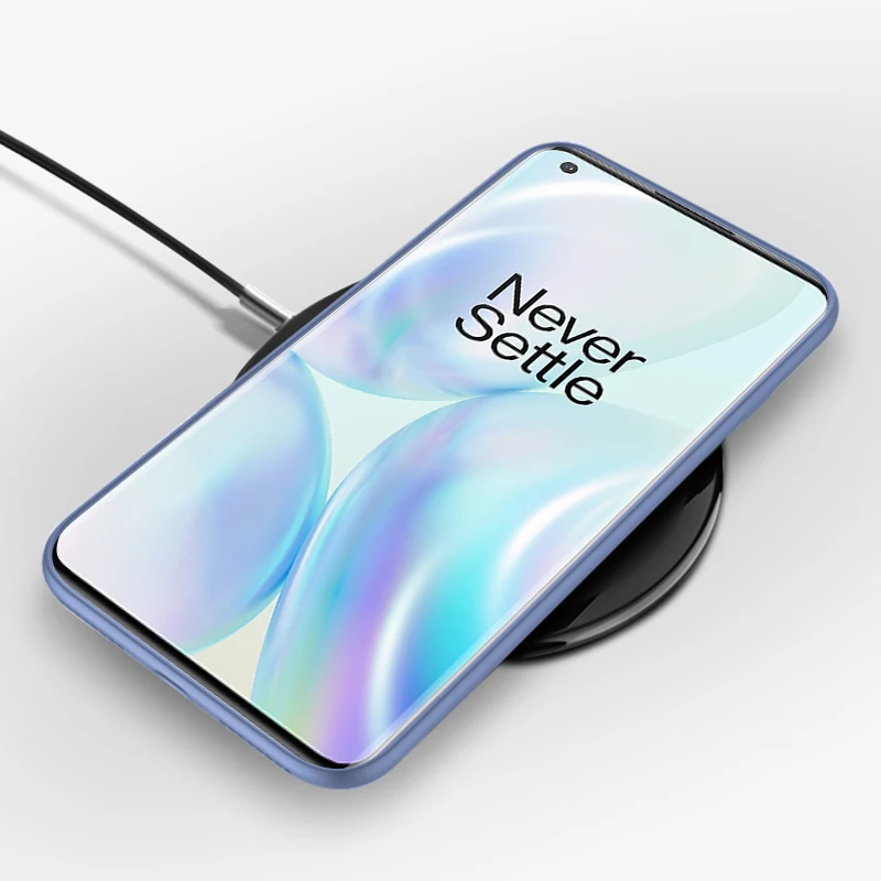 Противоударный чехол из жидкого силикона для Oneplus Nord 8 T Pro 7 6 6T роскошный тонкий
