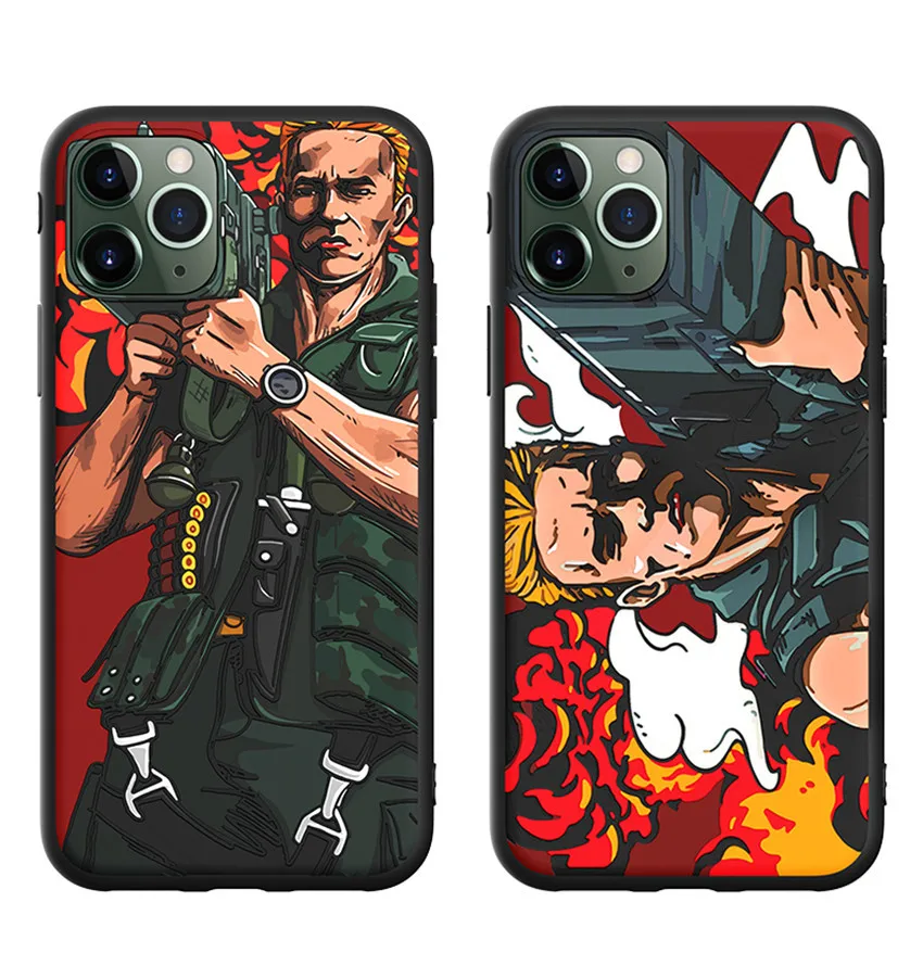 Чехол с пулеметом Терминатором для iphone 11 Pro max Promax Arnold COMMANDO ROCKET чехол