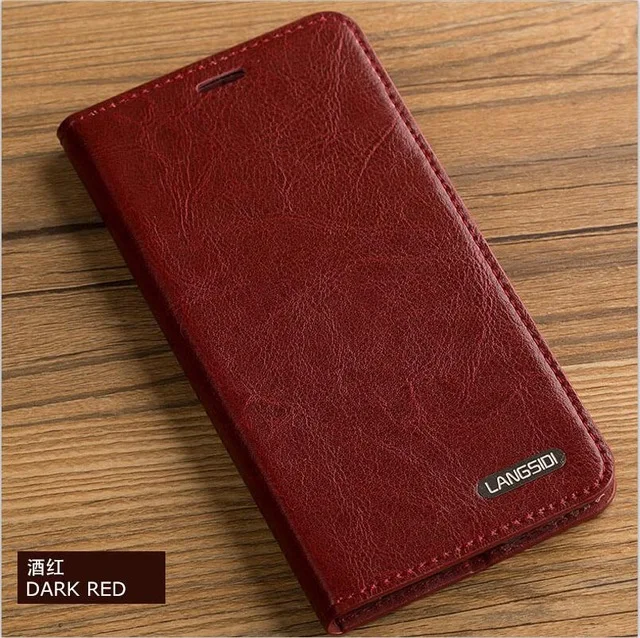 Wine red Флип чехол для Xiaomi mi 5s 6 8 9 A1 A2 lite Max 2 3 mi x 2s Чехол масло воск кожа Бумажник Обложка для Redmi Note 4 4x 4A 5 Plus чехол - Цвет: Wine red