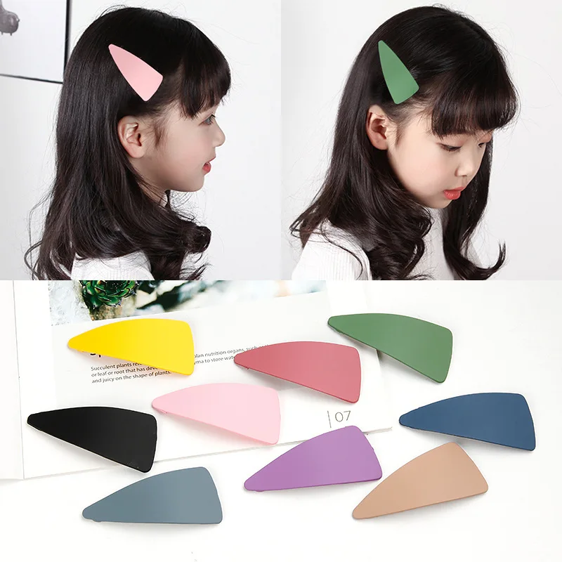 

South Korea INS Dull Polish Versatile Bang Clip Geometry Barrettes Candy-Colored BB Clip Side Clip Head Clip Hair Accessories Gi