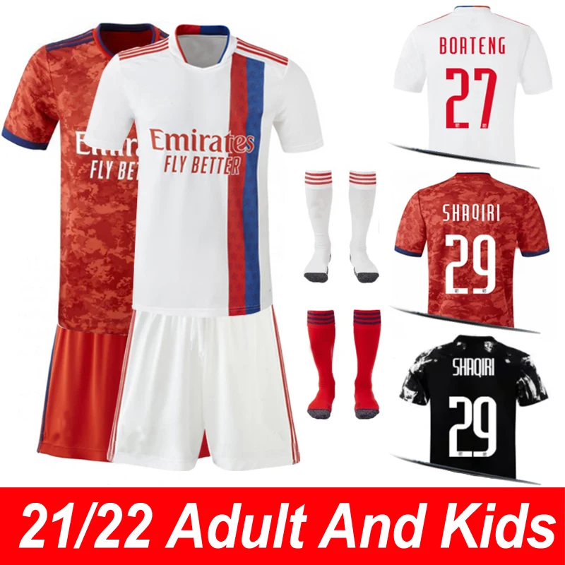 LyonES Soccer Jersey BOATENG TRAORE AOUAR SHAQIRI Olympiquees LyonnaisES Adults And Kids Football shirt Spot Customization | Мужская
