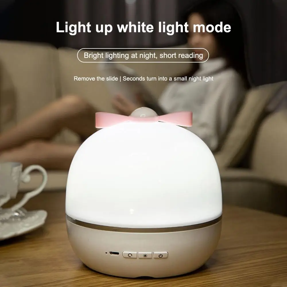 

Music Projector Night Light With BT Speaker Chargeable Universe Starry Sky Rotate LED Lamp Colorful Flashing Star Kids Baby Gift