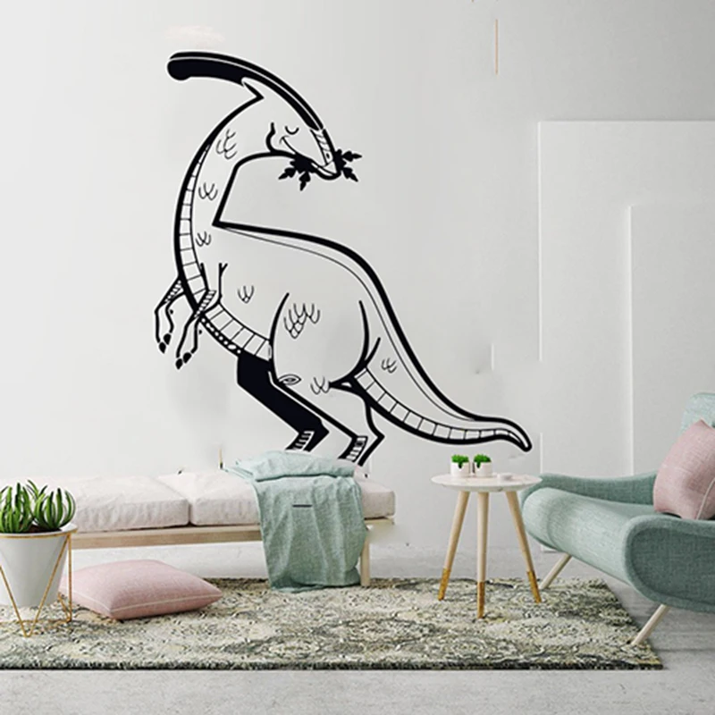 Cartoon Large Dinosaur Triceratops T-rex Animal Wall Sticker Boy Room Kids Room Jurassic Park Dinosaur Dino Animal Wall Decal (1)