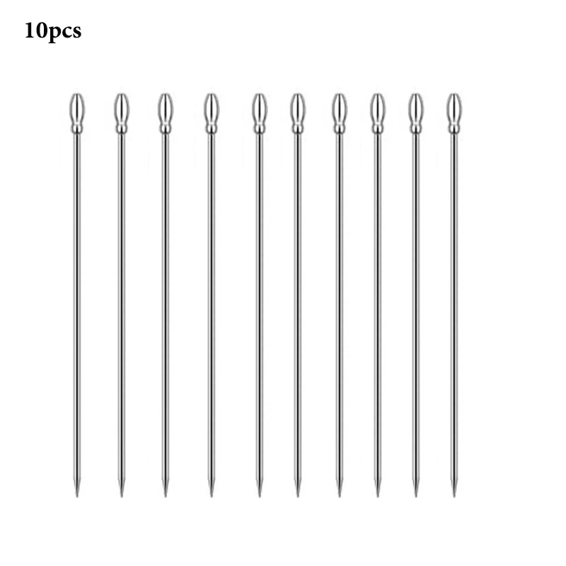 Cocktail Picks Stick, 20Pcs Cocktail Toothpicks, Stainless Steel Martini Olive Picks for Bar Barbecue Fruit, Bloody Mary Drink S
