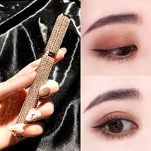Знаменитости Цвет макияж звезда Алмазная подводка для глаз Водонепроницаемый анти-впитывает пот и долговечных и быстро сохнет начинающих Магнитный подводка для глаз