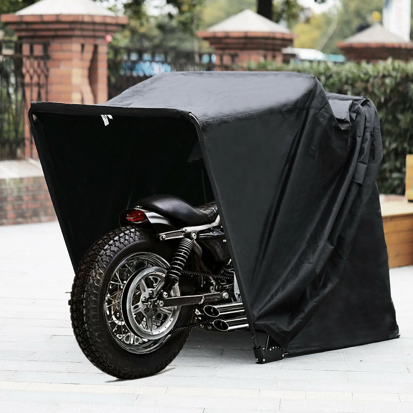 Scooter Cover Vespa Cover Motorbike Storage Heavy Duty Motorbike Cover Waterproof Motorcycle Cover with perfect fit Velmia Motorbike Cover Outdoor & Indoor - 265 x 105 x 130 cm 