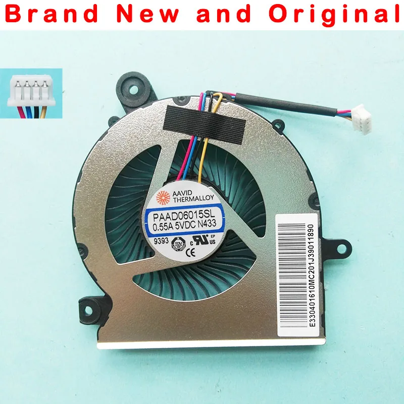 Вентилятор охлаждения для AAVID THERMALLOY PAAD06015SL 0.55A 5VDC N433 4PIN E33401610MC