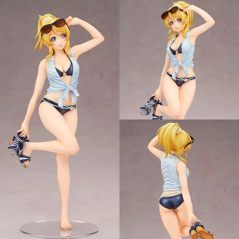 Аниме love live Ayase Eri купальник Ver ПВХ фигурка Коллекционная модель игрушки куклы 23 см