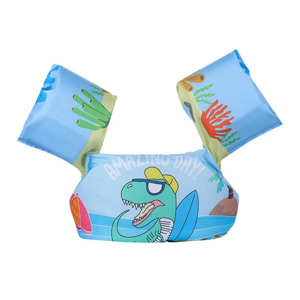 Детский плавающий спасательный жилет, плавающий жилет, кронштейн для малышей, плавающий плавучий спасательный жилет M09 - Цвет: Dinosaur