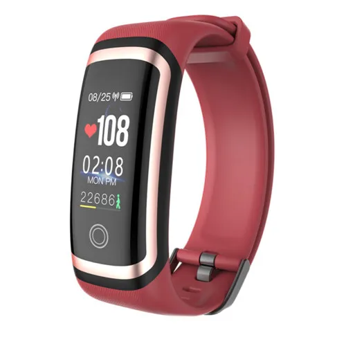 Red Gold Умный Браслет M4, Bluetooth, фитнес-трекер, часы, калории, вызов, WahtsApp, Facebook, напоминание о сообщениях, смарт-браслет для бега, спорта - Цвет: Red Gold