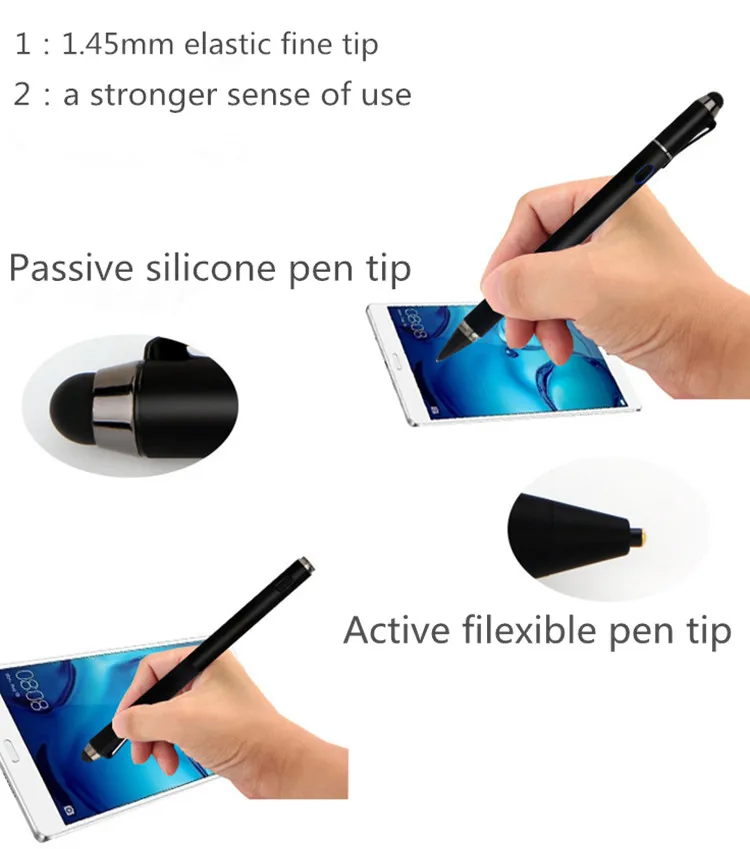 Persicon 2 в 1 стилус ручка с сенсорным экраном Емкостный Универсальный Тонкий Планшет сенсорная ручка для apple iPad для android