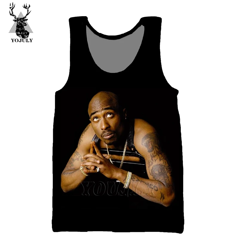 3 Мужские и женские безрукавки с 3d принтом, безрукавка 2pac, безрукавка унисекс в стиле хип-хоп, уличная одежда, жилеты, топы для американских певиц Тупак 11 - Цвет: 3