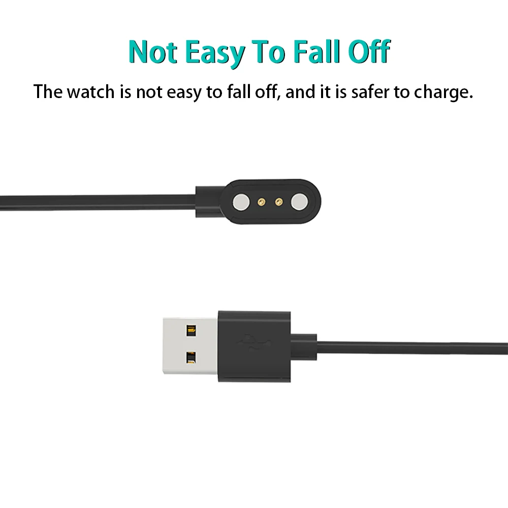 For Ticwatch GTH / CXB02 Smart Watch USB Magnetic Adsorption Portable Power Charger Cable Adapter Fast Charging Dock Accessories