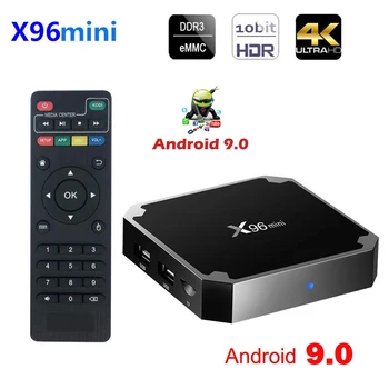 

X96mini Android 7.1 Smart TV BOX S905W Quad Core X96 mini support 2.4G Wireless WIFI media 8GB 16GB Android 9.0 box Set-Top Box