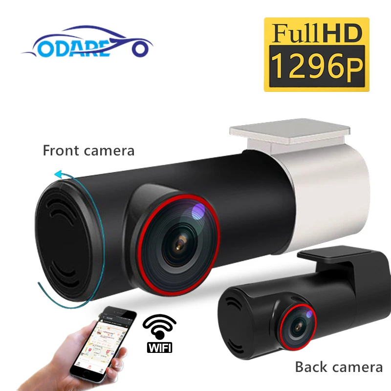 

Odare 170 Degree Car DVR HD 1080p WIFI Camera Navigator dvr Video Recorder Dual Lens With Rearview Cam Night Vision Dash Cam