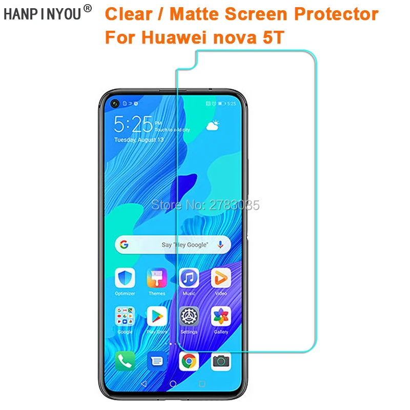 

For Huawei nova 5T 6.26" Clear Glossy /Anti-Glare Matte Screen Protector Protective Film Guard (Not Tempered Glass)