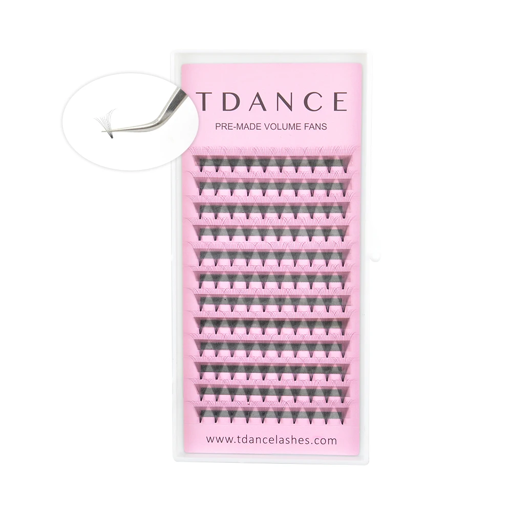Tdance10шт/лот 13Dpremade-fans 0,03 мм Наращивание ресниц поставки ресницы pre-веер ussian объем ресниц наращивание