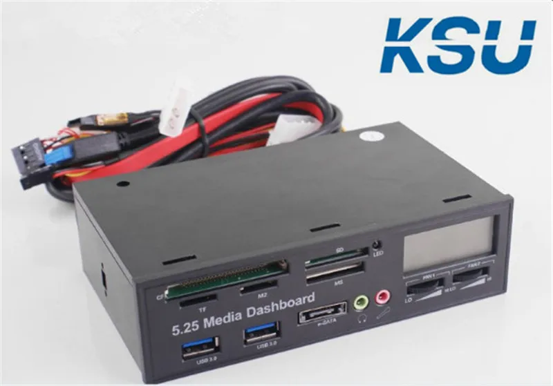 Многофункциональная Передняя панель 5 25 дюйма USB CD-ROM e-SATA 4-контактный разъем