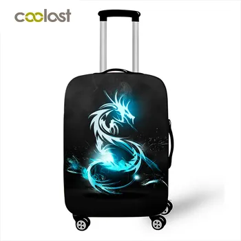 

18-32 Inch Dragon Suitcase Cover Elastic Unicorn Luggage Protective Covers for Girl Animal Travel Accessories Trolley Case Cover