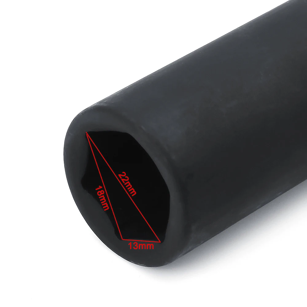 1/" Drive 17 мм Duty Deep Impact Socket 6 Point Hub Axle шпиндельная гайка инструмент Deep Impact Socket