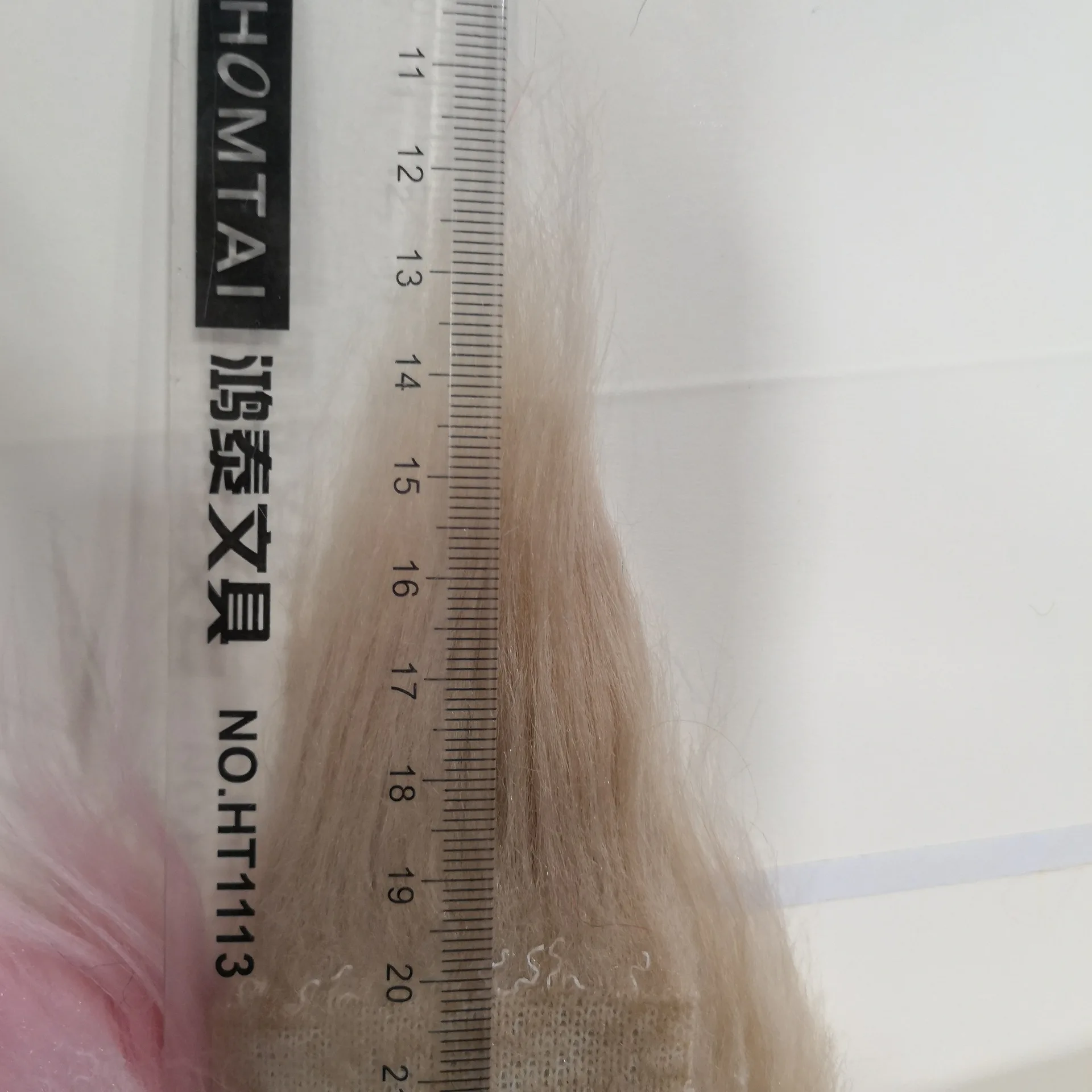 Spot 80mm long hair rolling bundle artificial plush fabric toy wig clothing fabric