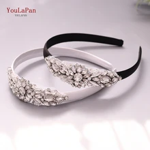 YouLaPan, S337-FG, модные роскошные блестящие стразы, повязка на голову, свадебный камень, повязка на голову, женские аксессуары для волос, барокко, повязка на голову