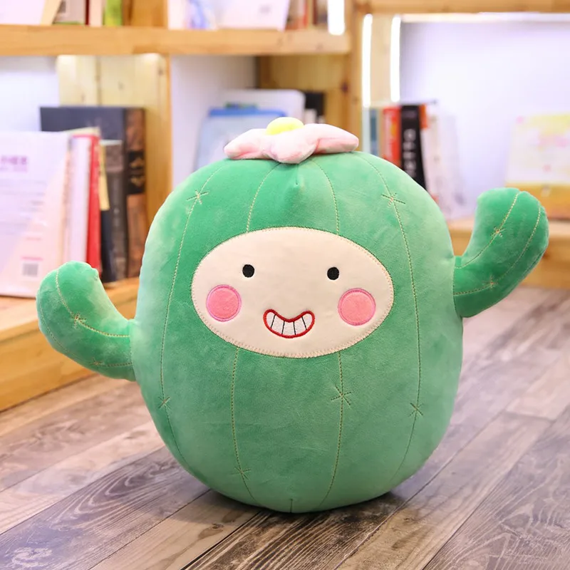 Silly cactus stuffed plant plush Pillow toys down cotton soft doll sleeping Cushion birthday present