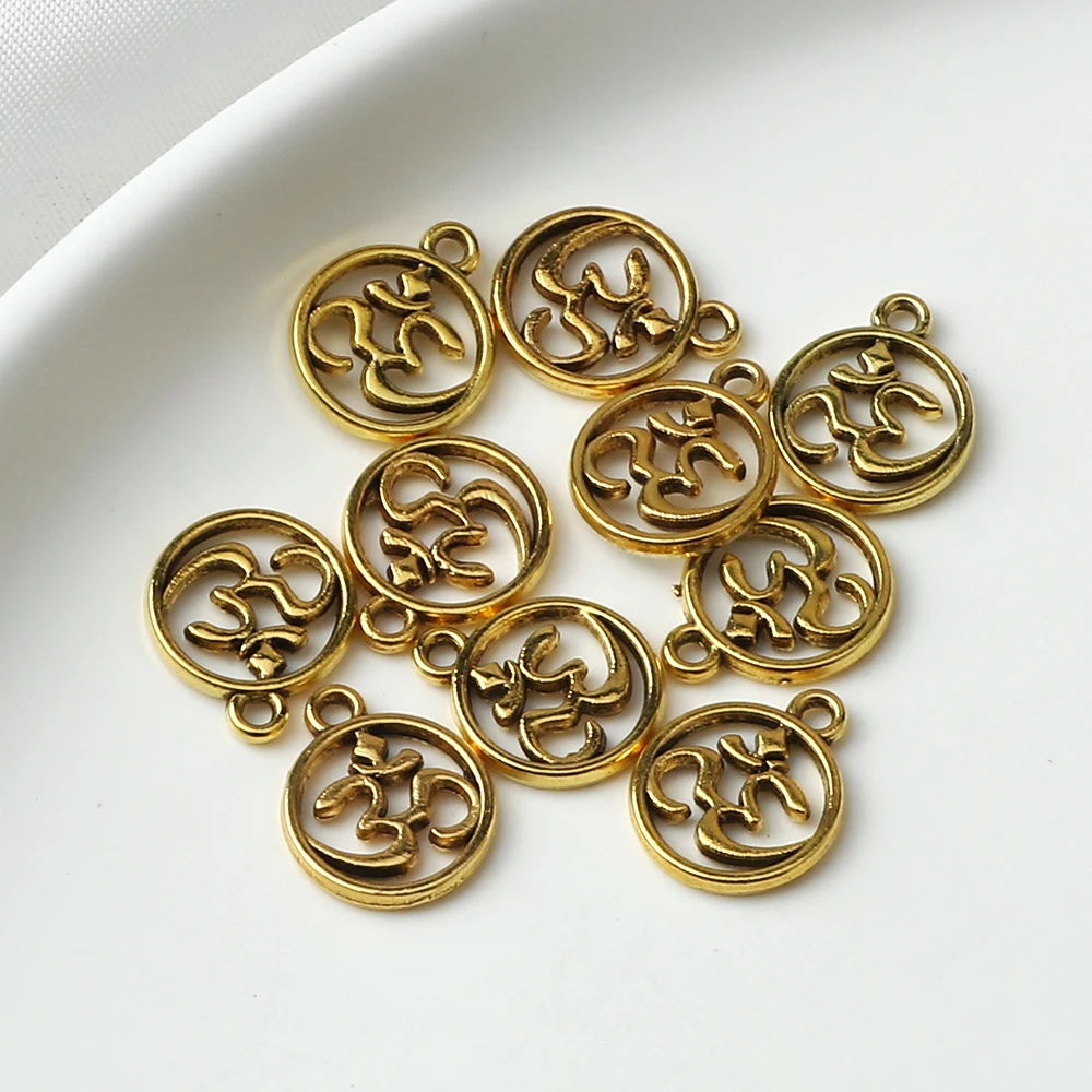 

Retro Trend Fashion Eternal Ancient Symbols AUM Pendant Meditation State Necklace for Women Men Charm Necklaces DIY Jewelry Gift