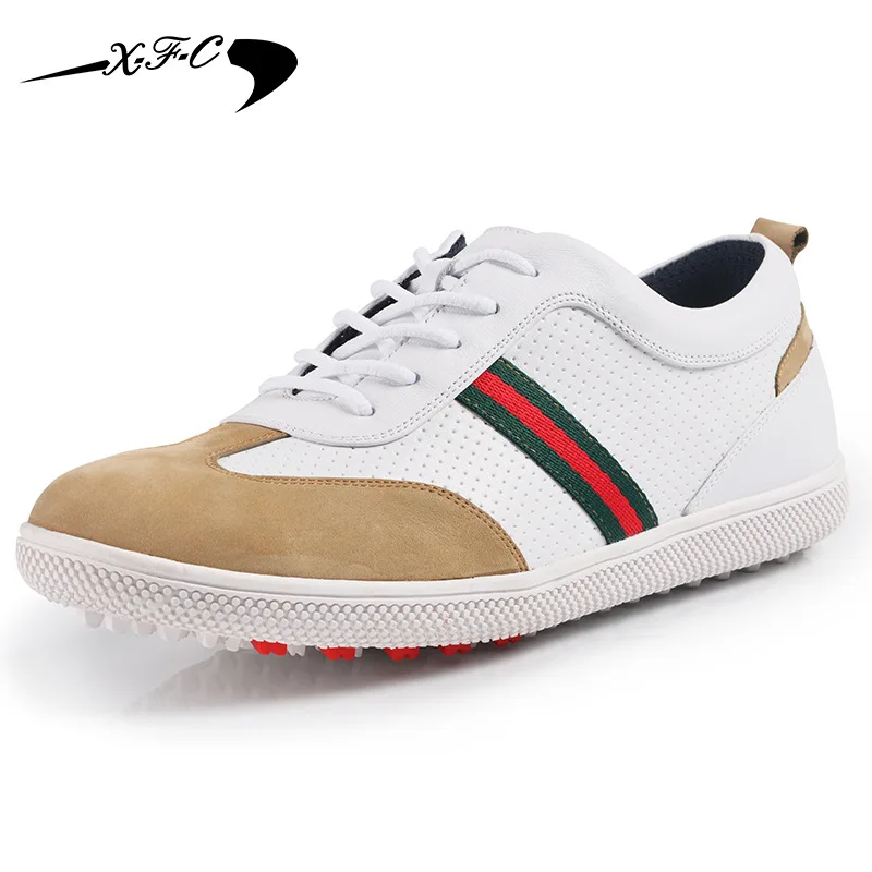

2019 new men golf shoes flexible Rubber sole strong geniune leather front cowhide golf footwear Eur 39~45