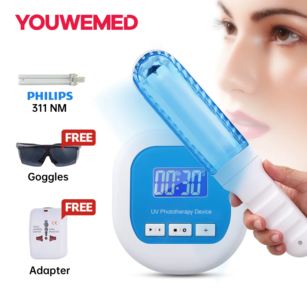 Ультрафиолетовая фототерапевтическая лампа YOUWEMED Philips домашняя для витилиго