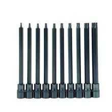 Набор розеток сливовый электрический шуруповерт торцевые головки электроинструмента 1/" 200 мм набор инструментов