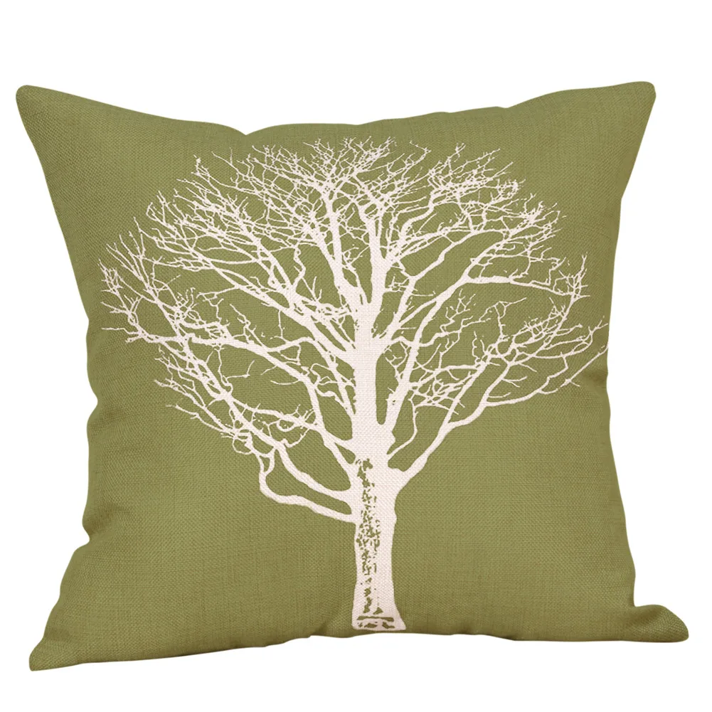 Зеленый лайм Натуральный Крем Хлопок Лен наволочки для диванной подушки Чехлы для подушек домашний декор G730 - Цвет: H