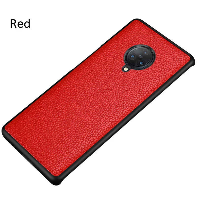 Личи кожаный чехол для vivo NEX 3 бизнес защитный чехол - Цвет: Red