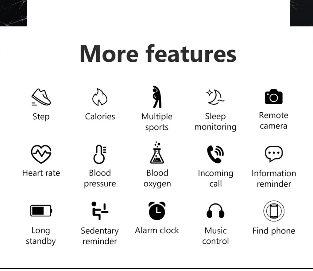2021 New Smart watch Men's IP68 waterproof watch Multiple sports mode Heart rate Weather forecast Bluetooth call Men smart watch