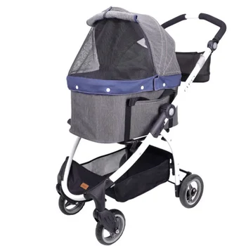 

Four Seasons Universal Pet Trolley Japanese Lightweight Cat Car Small Dog Car Dog Carriage Separable Breathable Pet Stroller