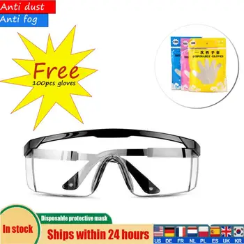 

HD Outdoor Safety Glasses Eye Protection Goggles AntiFog Glasses Clear Vent Protective Glasses Motorcycle Cycling Glasses
