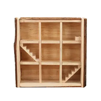 

Pet Hamster House Maze Wooden Tube Tunnel Cage Animals Play Exercise Supplies