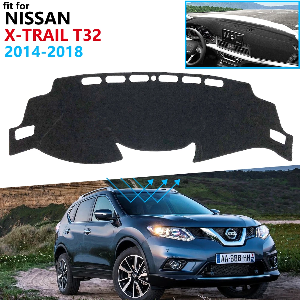 Защитная накладка на приборную панель для Nissan X-Trail T32 2014 ~ 2018 аксессуары приборной