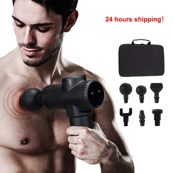 

SPARTAN Body Massage Gun LED Display Deep Muscle Massager Low Noise Body Relaxation Slimming Shaping Massage Gun массажер