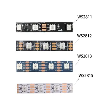 

WS2812B Led Strip 30/60/144 pixels/leds/m Ws2811 WS2813 WS2815 Smart RGB Led Light Strip Black/White PCB IP30/65/67 DC5V DC12V