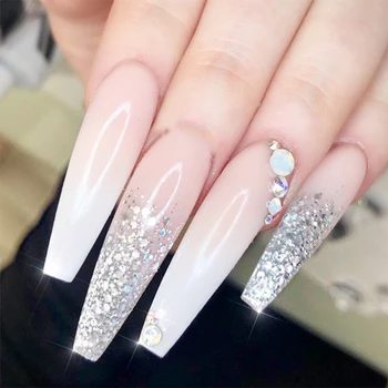 

6 Color Holographic Glitter for Sequins Paillettes Silver Gold Flakes UV Gel Polish Mirror Nail Powder Dust Sets CH1539-02