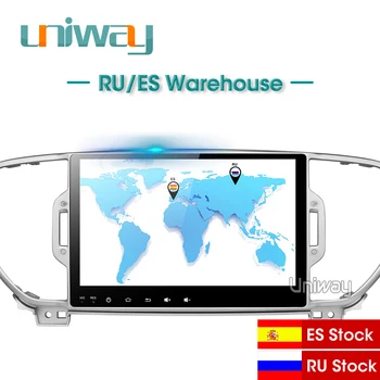 

uniway AKX59071 android 8.1 car dvd for the kia sportage kx5 2016 2017 car radio stereo gps navigation with steering wheel
