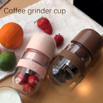 

Imellow Plastic Coffee Maker Full Automatic Coffee Machine With Grinder Single Cup Portable Travel Espresso Coffee Maker Office
