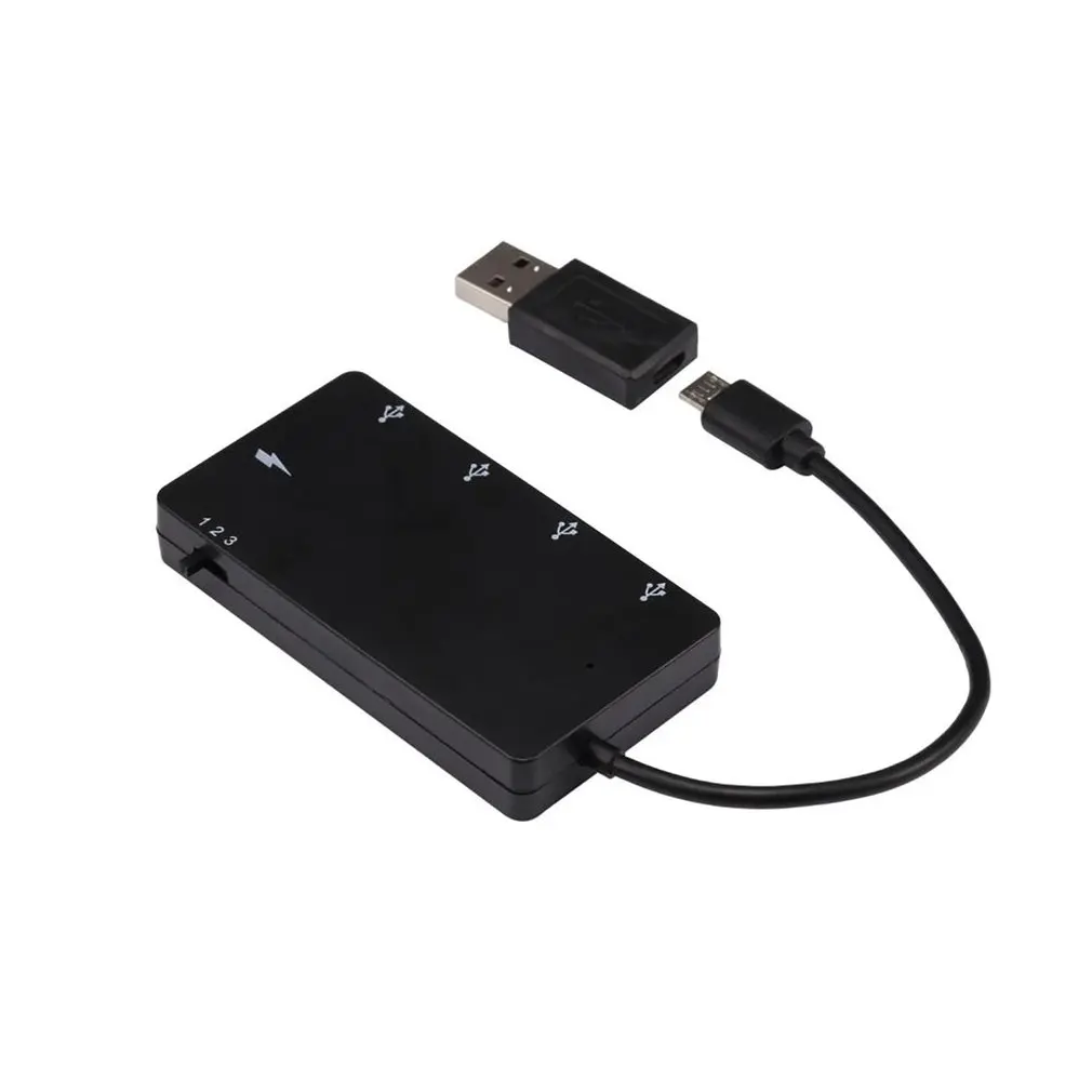 Премиум 4 порта Micro USB OTG концентратор питания зарядный кабель адаптер высокоскоростной разветвитель для Windows планшет Android смартфон ПК