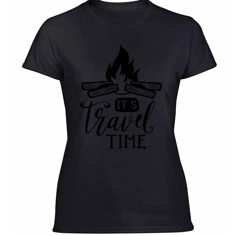 Модная футболка с надписью "adventure quote" для мужчин, "campfire traveler", букв, уличная Мужская футболка, фирменная футболка в стиле хип-хоп